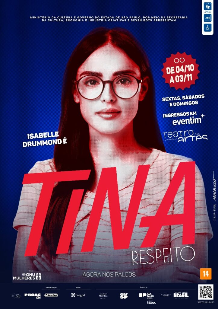 O espetáculo “Tina – Respeito”, que trata da questão do assédio no trabalho tendo como protagonista a icônica personagem de Mauricio de Sousa, ganha uma chancela de peso com a parceria com a ONU Mulheres, entidade das Nações Unidas criada em 2010 para liderar os esforços para a igualdade de gênero, empoderamento de todas as meninas e mulheres, além do enfrentamento à violência.